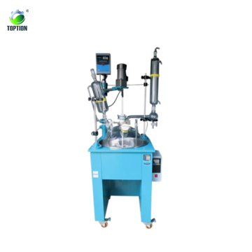 100l Multi-function Batch Single Layer Glass Chemical Reactor Price